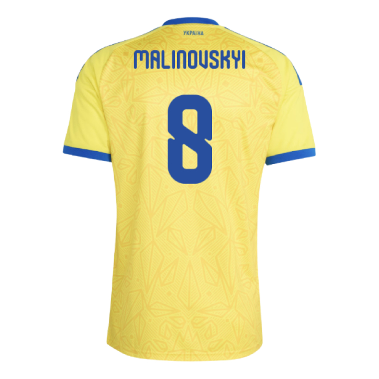 Ukraine Home MALINOVSKYI 8 World Cup Jersey 2026