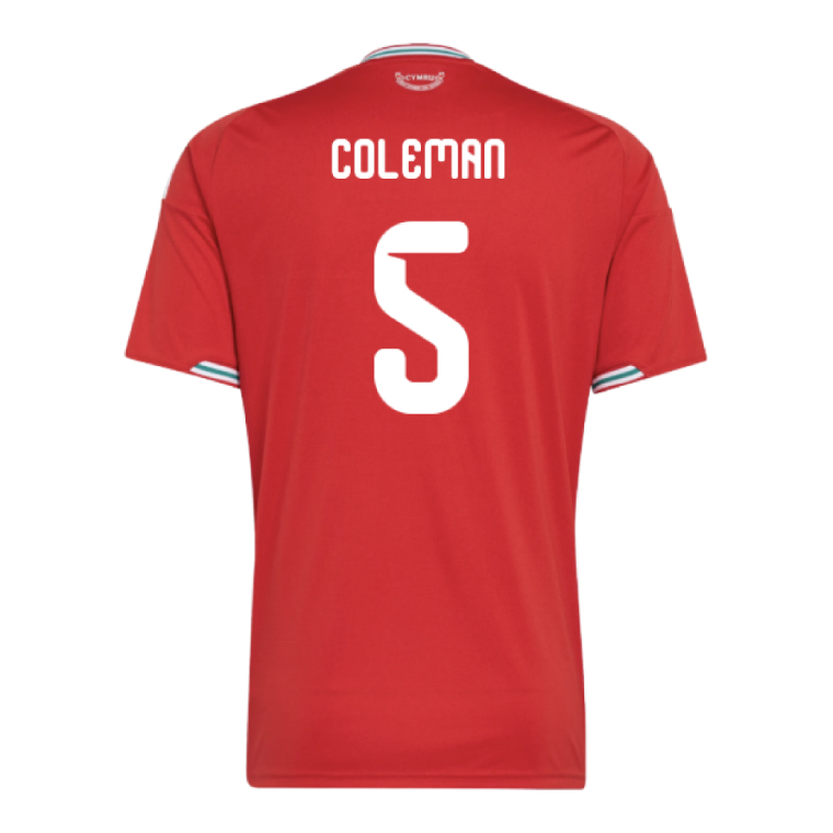 Wales Home COLEMAN 5 World Cup Jersey 2026