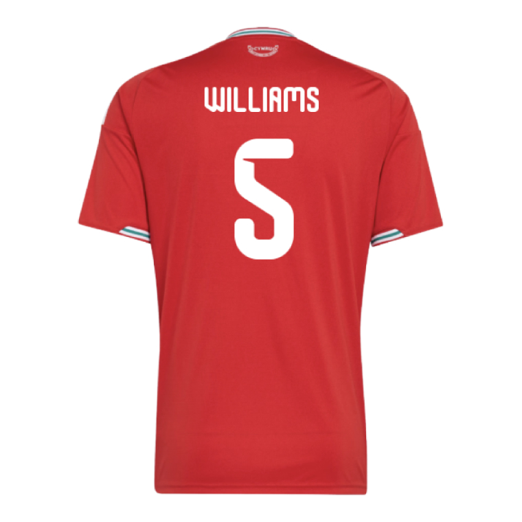 Wales Home WILLIAMS 5 World Cup Jersey 2026