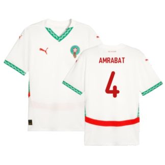 Morocco Away AMRABAT 4 AFCON Jersey 2025