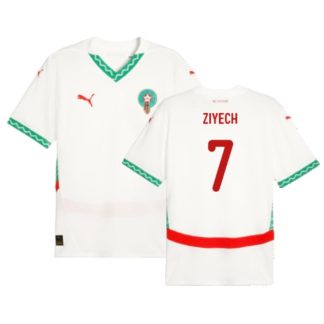 Morocco Away ZIYECH 7 AFCON Jersey 2025