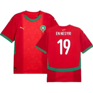 Morocco Home EN NESYRI 19 AFCON Jersey 2025