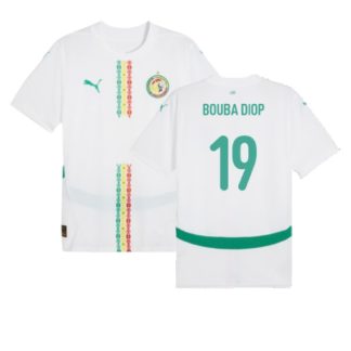 Senegal Home BOUBA DIOP 19 AFCON Jersey 2025