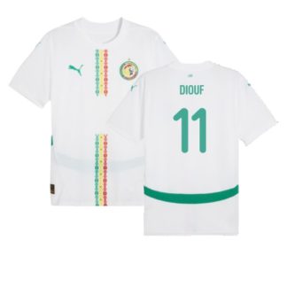Senegal Home DIOUF 11 AFCON Jersey 2025